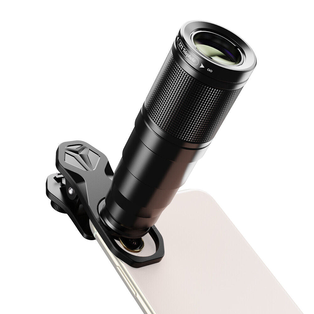 Clip reglabil Apexel pentru alinierea lentilelor cu camera activa a telefonului