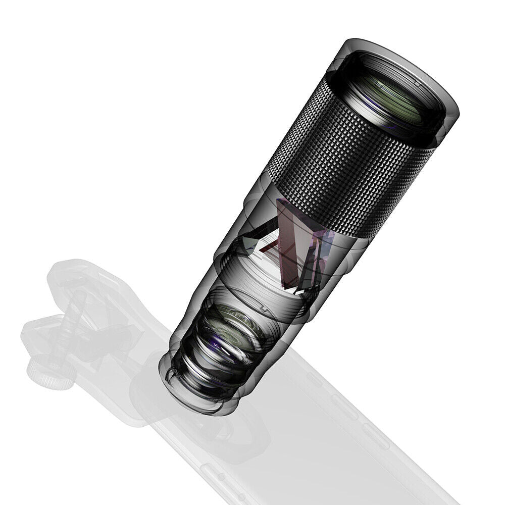 Clip universal Apexel pentru montarea lentilelor 10 in 1 pe telefoane compatibile si alinierea cu camera activa