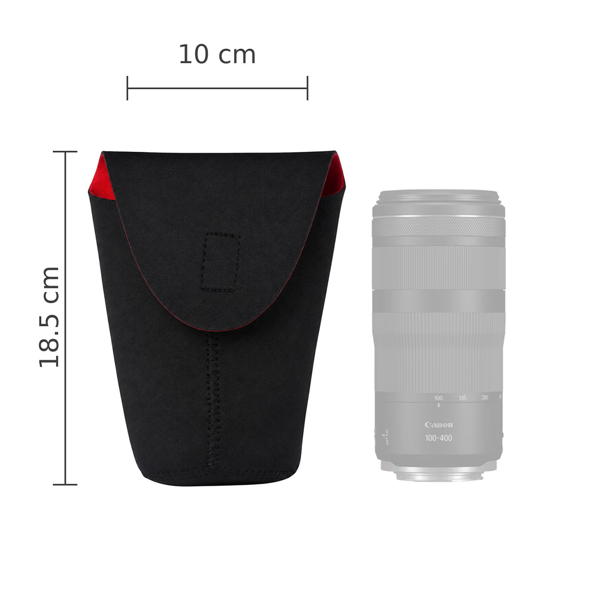 Husa Obiectiv Foto Marimea XXL - Neopren Antisoc cu Inchidere Velcro