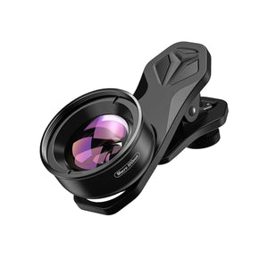 Lentila macro Apexel HD 100mm pentru telefon cu clip universal si sticla optica FMC