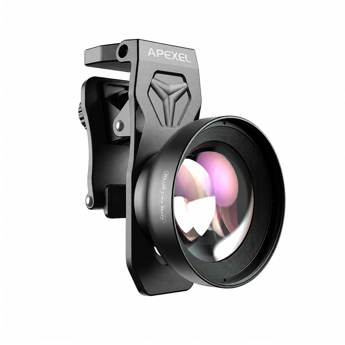 Lentila Ultra Macro Apexel 100mm 4K HD 10X pentru smartphone, cu clema universala pentru fotografii close-up detaliate