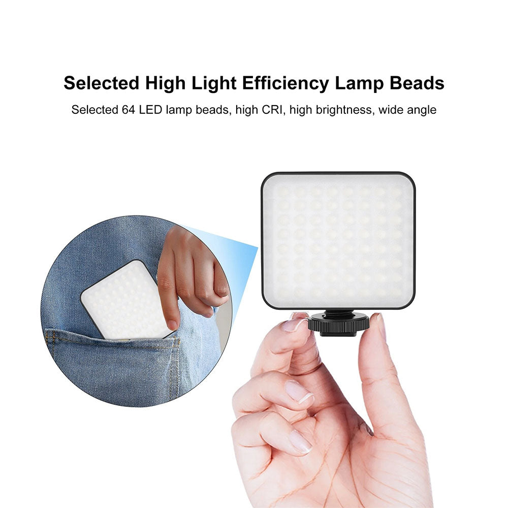 Lampa LED Video PULUZ 64 LED 5W – Lumina Continua Modulara pentru Camera Foto si Video