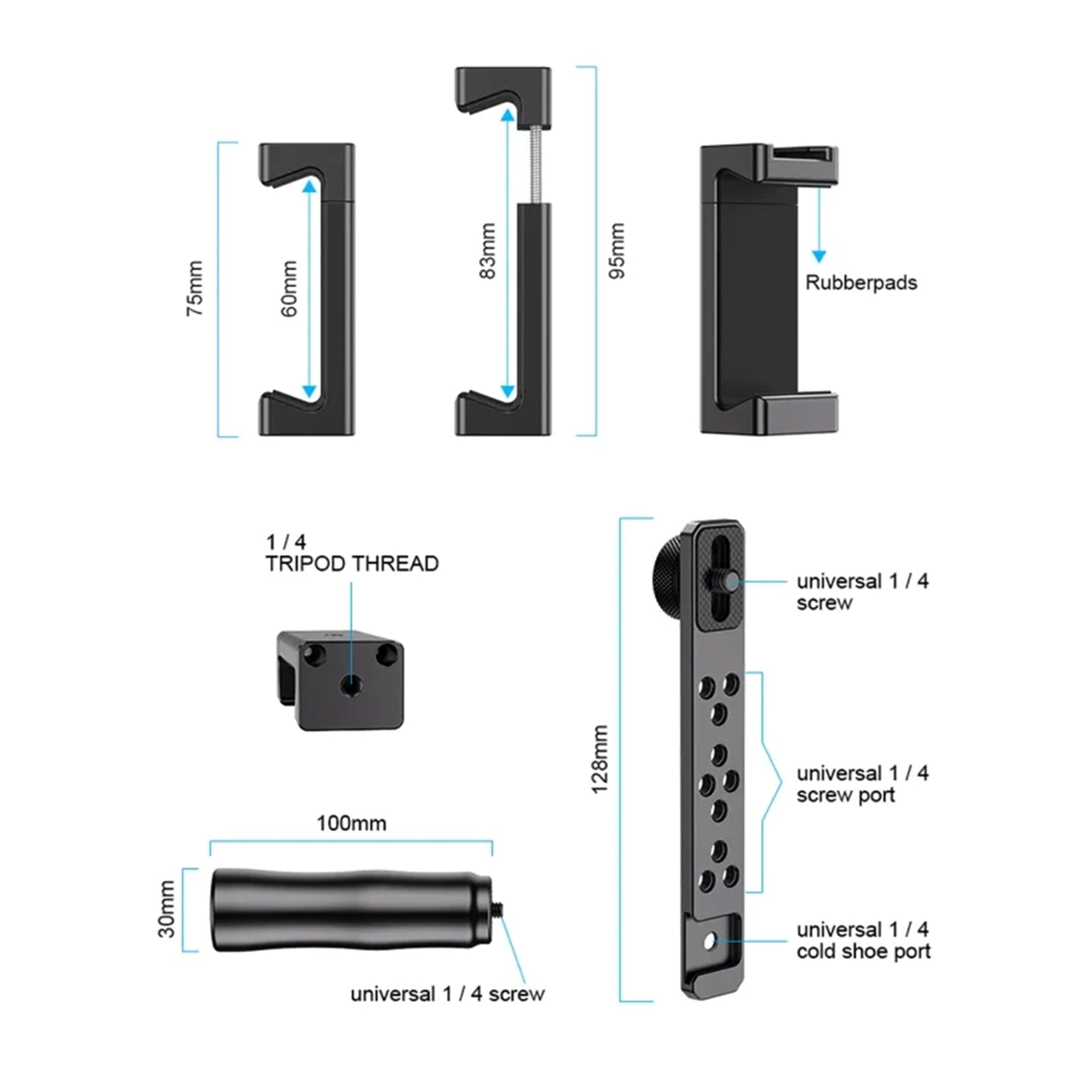 Suport telefon reglabil Apexel APL-VG01 pentru smartphone-uri cu latime aproximativa intre 6 si 8.3 cm